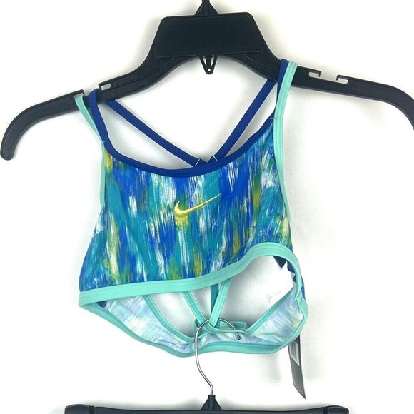 Nike Girl’s Blue Two Piece Bikini Swimsuit Set Size L